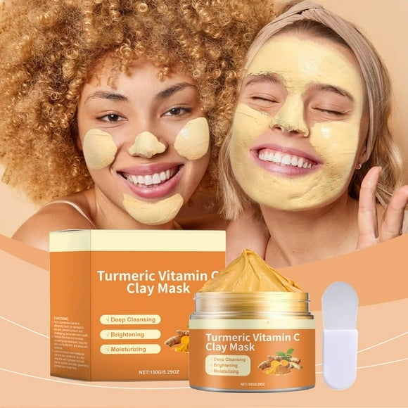 ABPWLY Turmeric Vitamin C Mud Film Soothes Refreshes Moisturizes Improves Dullness Cleanses and Oil 150g Clearance Face Masks Canada Days Sheet Mask Face Masks