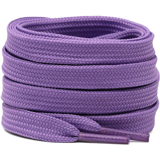 Solid Flat Shoelaces Hollow Thick Athletic Shoe Laces Strings 2 Pair