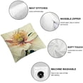 thumbnail image 6 of nygtbtfer  Peony Flower Throw Pillow  Red and White Floral Decorative Pillow Cases Polyester Linen Cushion Covers for Sofa Couch Bedroom Home Decor Set of 2 White, 6 of 7