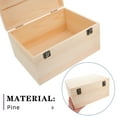 thumbnail image 7 of ELAYARD Large Unfinished Pine Keepsake Box Set, 2 Pieces for Space-Saving Storage, Craft Projects, Organizing & Home Decoration, 7 of 7