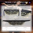 thumbnail image 4 of Belly Dance Hip Scarf Women's Tie Waist Wrap 128 Coin Skirt for Belly Dance Performance Parties Rave Halloween, 4 of 8
