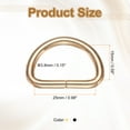 thumbnail image 2 of Uxcell 30pcs D Ring 1" (25mm) Metal Electroplate D-Shape Buckle Clips, 3 Colors, 2 of 7