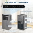 thumbnail image 4 of Bingirl 8,000 BTU Portable Air Conditioner Cools Rooms Up to 350 Sq.Ft, 3-In-1 Functionality, Quiet Operation, Remote Control,24H Timer, 4 of 4