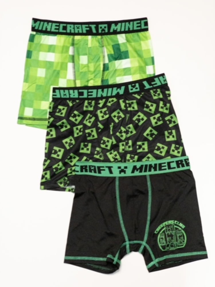 Minecraft Character Boys Boxer Briefs, 3 Pack, Paraguay