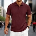 thumbnail image 2 of RMGVDSD Polo Shirts for Men Summer Casual Knit Polo Shirt Short Sleeve Button Down Shirt Business Leisure Collared Shirt Regular Fit Golf Shirts Classic Golf Top, 2 of 7