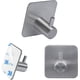 thumbnail image 2 of Ganchos de acero inoxidable, los ganchos adhesivos para pared constan de 4 piezas de pegatinas 3M No requiere perforación Plata Sailing Electrónica, 2 of 5