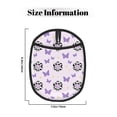 thumbnail image 3 of Cow Print Flowers Butterfly Pot Holders for Kitchen - Heat Resistant Oven Mitts Hot Pads with Pocket, Non Slip Silicone Pot Holders, Cuteness Hanging Loop Potholders for Kitchen Baking, 3 of 5
