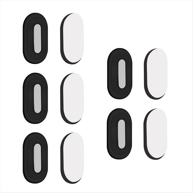 Paquete de 5 Soportes Magnéticos para Control Remoto de Pared, de Silicona Autoadhesiva, Sin Taladros, para el Hogar.