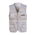 thumbnail image 2 of Neinkie Mens Summer Outdoor Work Safari Fishing Travel Photo Vest with Pockets, 2 of 7