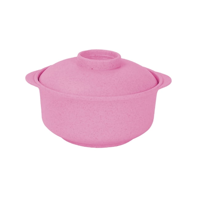 Heat Resistant Soup Bowl with Lid, Insulated Instant Noodle Bowl for Students and Home, Portable Plastic Rice Bowl for Office Lunch, Camping, and Everyday Use