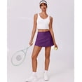 thumbnail image 6 of Pinspark Women Tennis Skirts with Pockets Tummy Control Active Skorts A Line Workout Golf Skirts V-Waisted, 6 of 6
