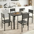 thumbnail image 4 of Costway 5 PCS Dining Table Set Industrial Style Kitchen Table & Chairs for 4 Gray, 4 of 10