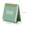 thumbnail image 2 of OUNONA 2024-2025 Monthly Desk Calendar in Green - Stylish Office & Home Planner Accessory for Organization, 2 of 7
