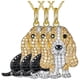 thumbnail image 2 of Collares de Perritos DogNeck05 3Pzas Basset Hound Dorado/Negro Metal Cadena y Dije. High Monaco MXKOG-003, 2 of 5
