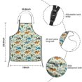 thumbnail image 3 of LightGreen Cartoon Dinosaurs Cactuses Pattern Kids Aprons for Girls and Boys,Adjustable Neck Strap Toddler Aprons for Kids Cooking Baking, 3 of 6