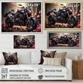 thumbnail image 4 of Designart "Harmony At High Speeds" Motorcycle Wall Art Prints, 4 of 7