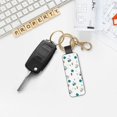 thumbnail image 5 of Wukai Cartoon House Car Print Leather Car Keychain, Universal Key Fob Keychain, Leather Key Chain Holder for Men and Women,360 Degree Rotatable, 5 of 5