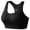 Black, variant on Bras for Women Wide Strap Padded Full Coverage High Support Racerback Gym Yoga Bra Womens Seamless Jelly Bras 1 PC