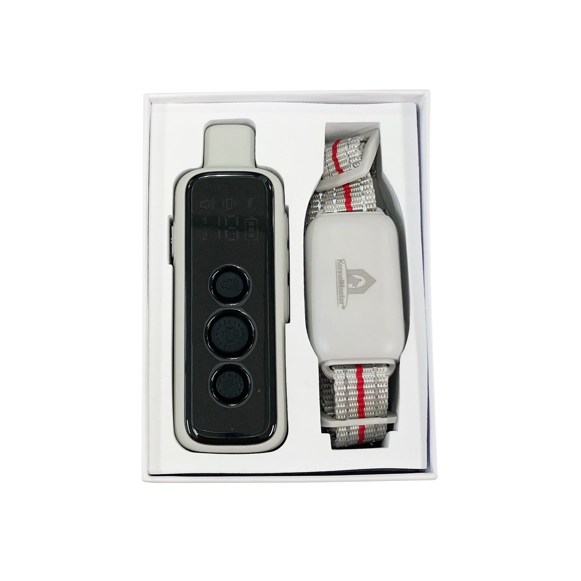 KennelMaster Dog Training Collar with Vibration & Shock Modes for Large Dogs, Nylon
