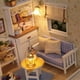 thumbnail image 5 of Casa de muñecas DIY, Kit de casa de muñecas en miniatura DIY Mini casa de madera 3D realista, 5 of 5