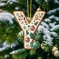 thumbnail image 3 of SDNall Christmas Tree Decorations, Christmas Tree Decoration 2D Acrylic Decoration Letter Pendant with 26 Letters Christmas Hanging Decoration Diy Crafts Christmas Home Decoration, 3 of 5