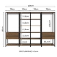 thumbnail image 3 of Ropero Closet Multifuncional Abierto Modular Madesa MN, 3 of 5
