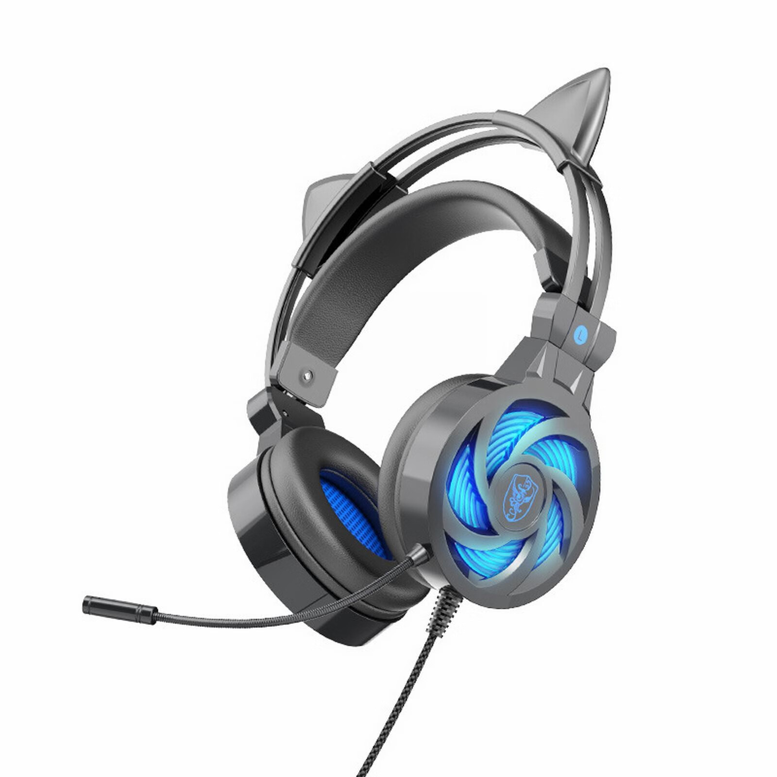 RGB Illuminated Comfort Gaming Wired Headphones. Stylish And