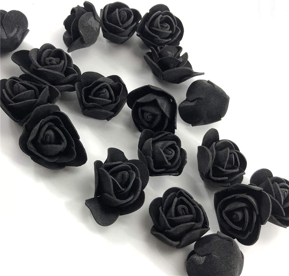 100Pcs Mini Artificial Flowers Rose Valentines Day Wedding Party Decor Bouquet 