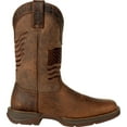 thumbnail image 7 of Durango Brown Distressed Flag Embroidery Western Boot, 7 of 7