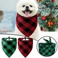 thumbnail image 5 of Stylish Holiday Pet Dog Bandanas Triangle Towel Bib Accessory for Small Medium Large and Felines Festive Xmas Design Print, 5 of 5