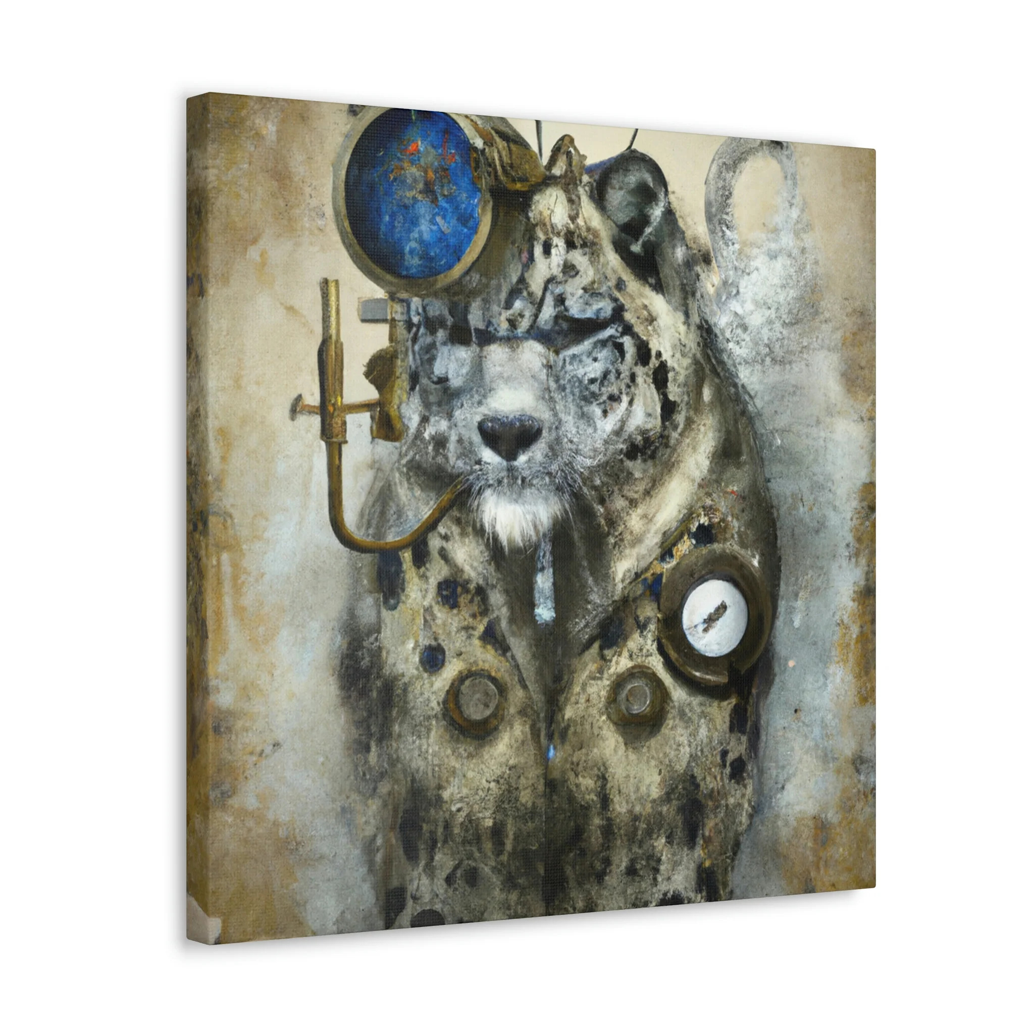 独特の上品 Snow Steampunk Leopard-ing Walmart.com - Canvas - その他