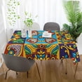 thumbnail image 6 of Dreamtimes Mexican Talavera Tablecloth, Waterproof Washable Polyester Square Table Cover, Durable Tablecloth for Kitchen Dining Table Party Decor ( 60"x 90"), 6 of 7