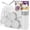 1.2Gal white 120 Counts, variant on Small Trash Can Bags Bathroom - 1.2 Gallon Drawstring Tiny Garbage Bulk Unscented Strong Mini Size Plastic Wastebasket Bin Liners For Toilet Office Bedroom (3 Rolls  120 Counts)