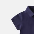 thumbnail image 6 of jobturf 100th Day of School Shirt Boys Dressy Casual Collared Short Sleeve Tops Summer Blouses Soft Comfy Cotton Shirts Size 2-8 Years, 6 of 6