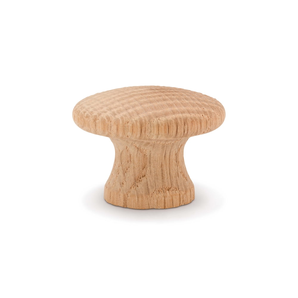 Unfinished Oak Wood Knobs 11/4 inch, Pack of 250, for