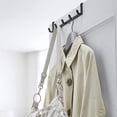 thumbnail image 5 of 2X Smart Wide Over the Door Rack Wrought Iron Hook Black, 5 of 5