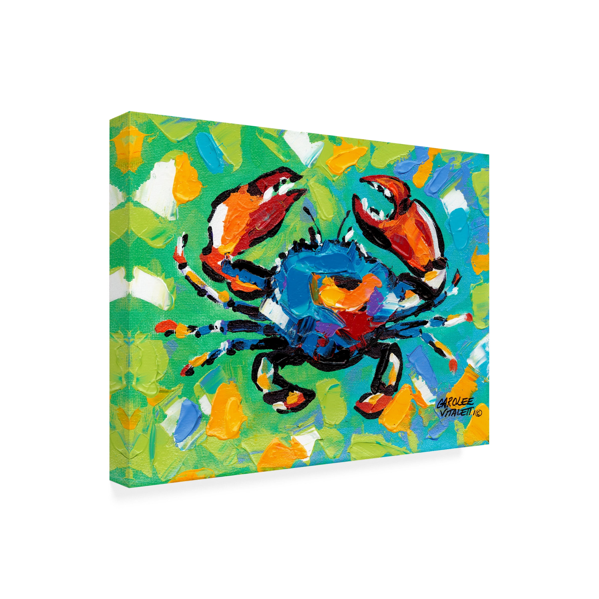 Carolee Vitaletti 'Seaside Crab II' Outdoor Canvas 35x35