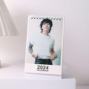 Jung Kook Desk Calendar Kpop Jung Kook Seven 2024 Calendar for Desk Decoration Table Calendar