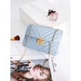 thumbnail image 7 of Women's Quilted Crossbody Bag Chain Strap Shoulder Purse Small Flap Handbag Fashion Mini Messenger Bag, 7 of 7