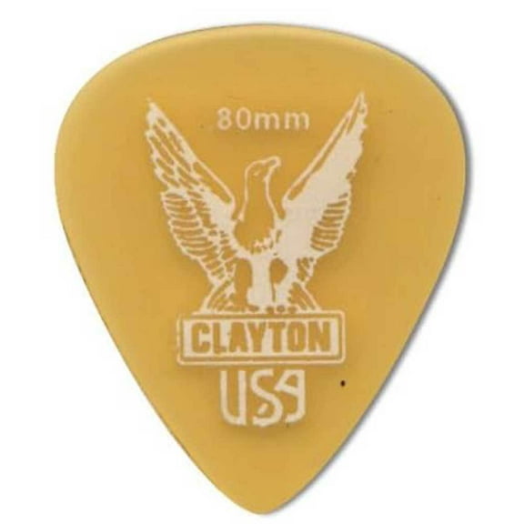 Clayton US80 Ultem Tortoise Standard Guitar Picks- 0.80 mm - 48 Pieces