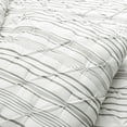 thumbnail image 4 of Ravello Pintuck Stripe Comforter Gray 5Pc Set Full/Queen, 4 of 11