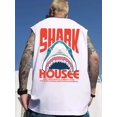 thumbnail image 3 of Chaleco con estampado de tiburón y anime de verano para hombre, estilo hip hop, talla grande, Y2K, ropa de calle, camisetas sin mangas con estampado gráfico para hombre, 3 of 5