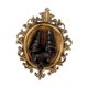 thumbnail image 4 of Escultura artística de cabeza de animal para decoración de pared, colgante para hombres y mujeres, decoración de pared con cabeza de murciélago, de oro, 4 of 8