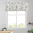 thumbnail image 6 of Sage Green Eucalyptus Leaves Floral Spring Curtain Valances for Windows Summer Wildflower Leaf Kitchen Window Curtains 54x18 Inch Short Rod Pocket Valance 1 Panel for Living Room Bathroom Decor, 6 of 6