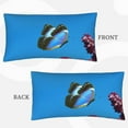 thumbnail image 2 of Yiaed butterfly and purple lilac flowers Microfiber Queen Pillow Cases,Pillowcases with Envelope Closure, Wrinkle, Fade and Stain Resistant Pillow Covers, 20x36in（No pillow core）, 2 of 7