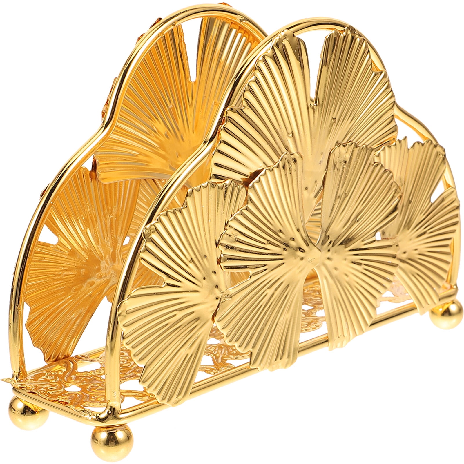 Gold napkin holder Vintage Metal Napkin Holder Tabletop Paper Napkin