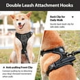 thumbnail image 2 of PoyPet No Pull Dog Harness,No Choke Front Lead Dog Reflective Harness,Adjustable Soft Padded Pet Vest with Easy Control Handle for Small to Large Dogs,Black M, 2 of 9
