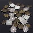 thumbnail image 3 of Moules en Résine Silicone Moulage Transparent Bijoux Artisanat avec 30 Pcs Plateaux Pendentifs et Support en Métal Inclut Carré, Rond, Ovale, Goutte d'Eau, Cœur, 3 of 4