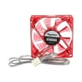 thumbnail image 3 of Bgears b-PWM 80mm Red LEDs Gaming PC Cooling Fan, High Speed High performance 2 ball bearing PWM signal, Mini 4 pin connector, 500-4000 RPM with high airflow of 78 CFM, 12VDC fan, 80x80x25mm, 3 of 5