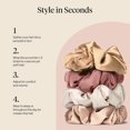 thumbnail image 6 of Kitsch Pillow Satin Scrunchies for Women - Hair Ties No Damage, No Crease Hair Accessories | Perfect for Day or Night | Ideal Gifts for Women - Blush, 4pcs, 6 of 14